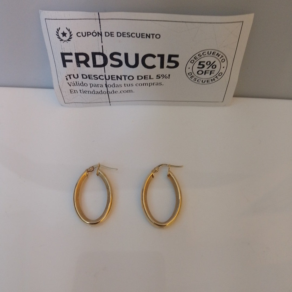 ARRACADAS PAR ORO 14 K 2,10 GRMS (SEMINUEVO)