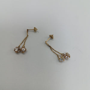 ARETES PAR ORO 14 K 2,10 GRMS (SEMINUEVO)