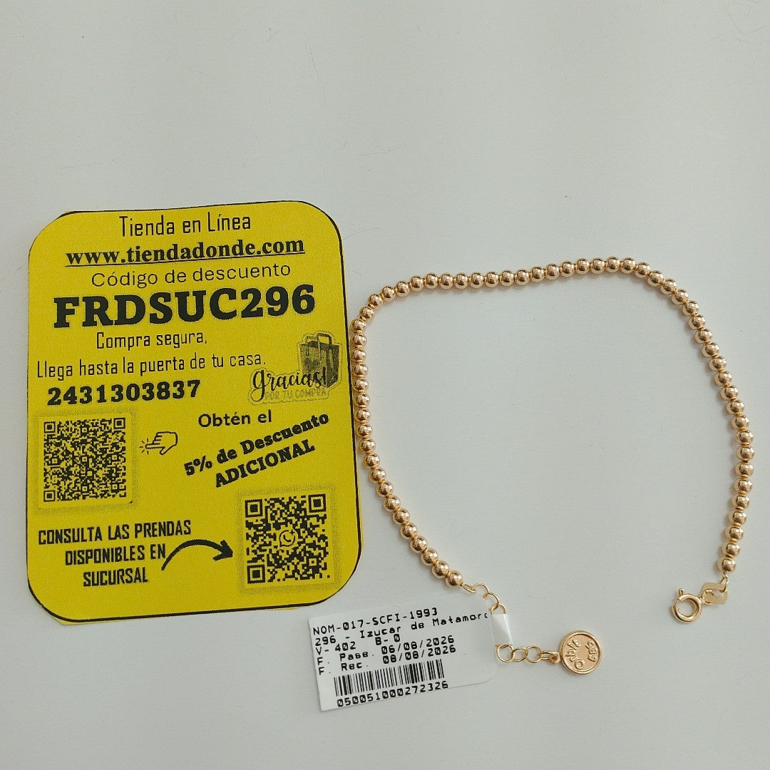 PULSERAS DAMA ORO 14K 1.9 (NUEVO)