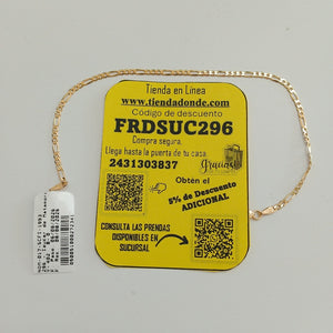 PULSERAS CABALLERO CARTIER 3 1 AMARILLA ORO 14K 2.2 (NUEVO)