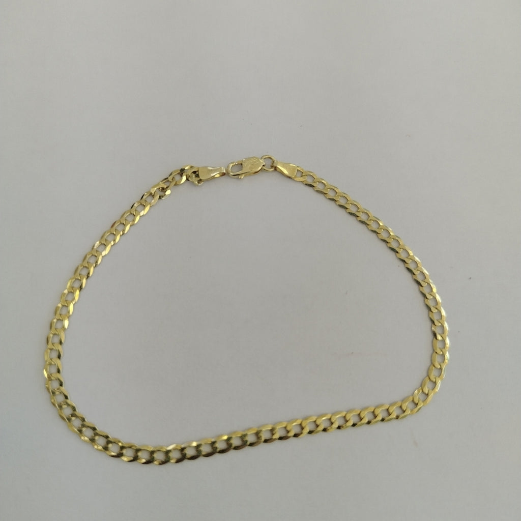 PULSERAS CABALLERO BARBADA AMARILLA ORO 14K 2.7 (NUEVO)