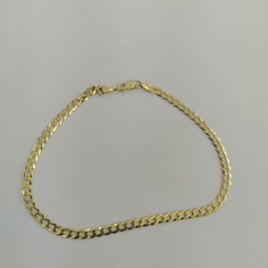 PULSERAS CABALLERO BARBADA AMARILLA ORO 14K 2.7 (NUEVO)