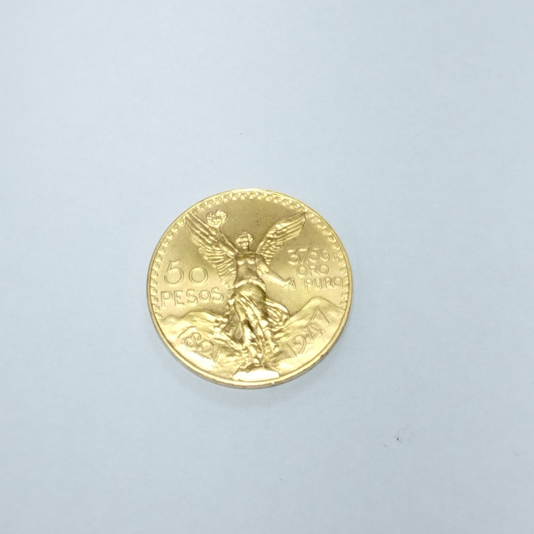 K1 41.6 GRMS 21 K IDENTIFICACIÓN MONEDA NOMINATIVA MONEDAS PESOS 50 PESO (SEMINUEVO)