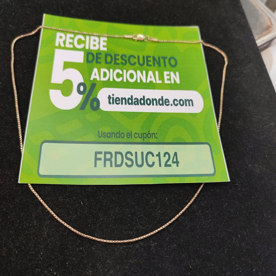 CADENA ORO 14 K 3.3 GRMS (SEMINUEVO)