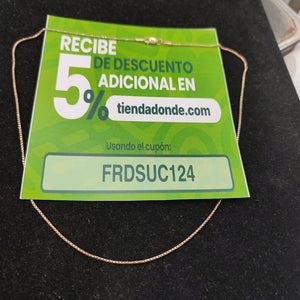 CADENA ORO 14 K 3.3 GRMS (SEMINUEVO)
