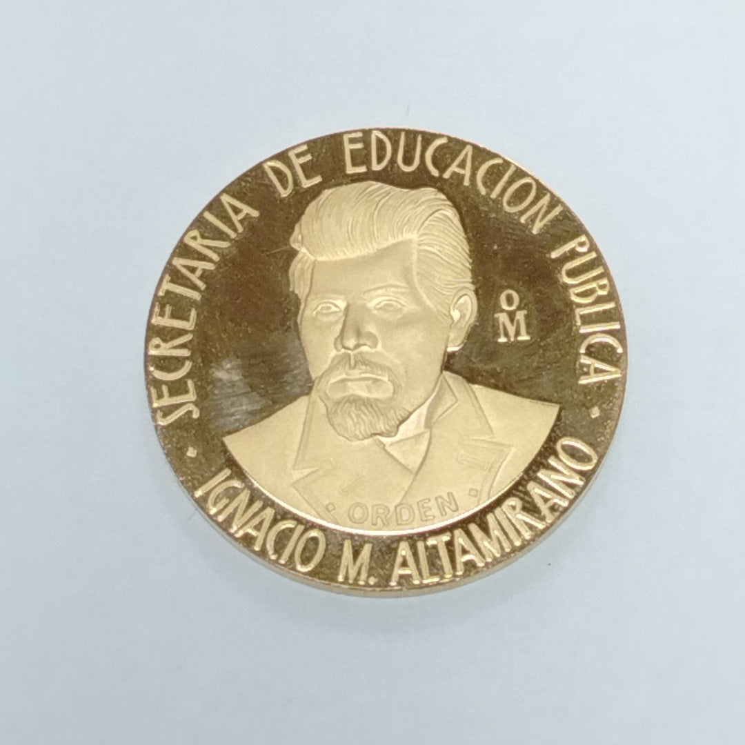 MEDALLA CONMEMORATIVA ORO 21 K 42,00 GRMS (SEMINUEVO)