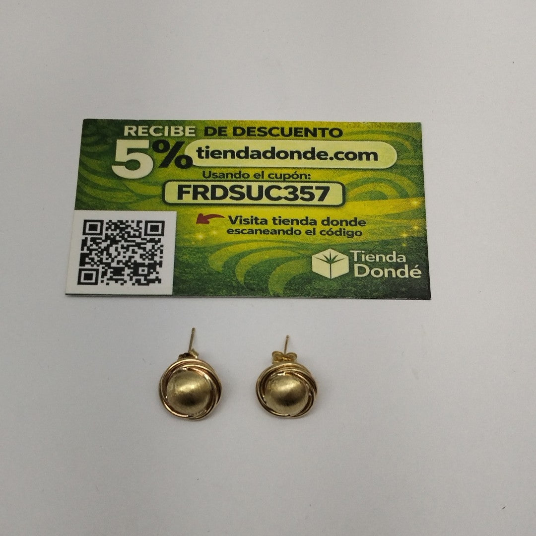 BROQUELES PAR ORO 14 K 2,90 GRMS (SEMINUEVO)