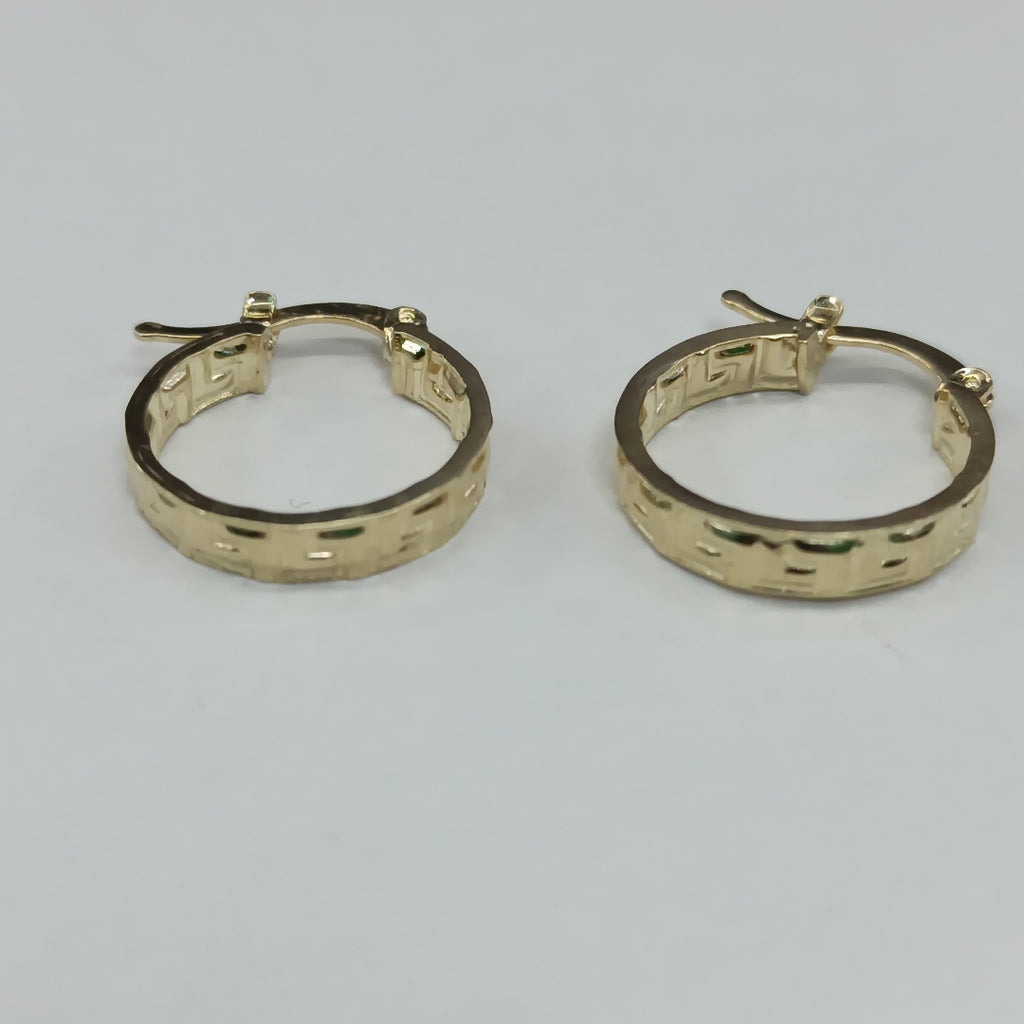 ARETES ARRACADAS FIG GRECAS 14K 1.8 GR (NUEVO)