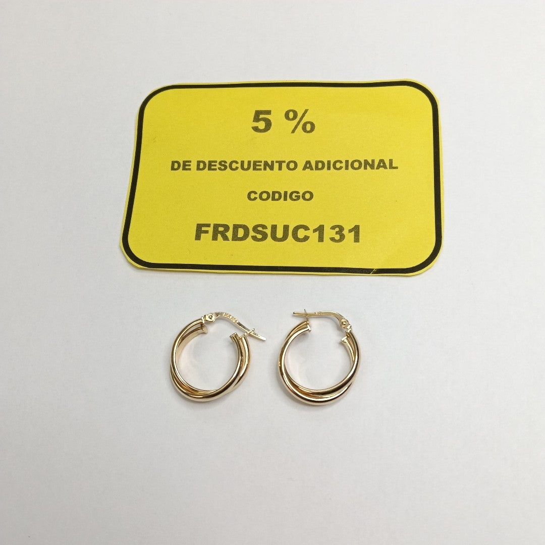 ARRACADAS ORO 14K 2 (NUEVO)