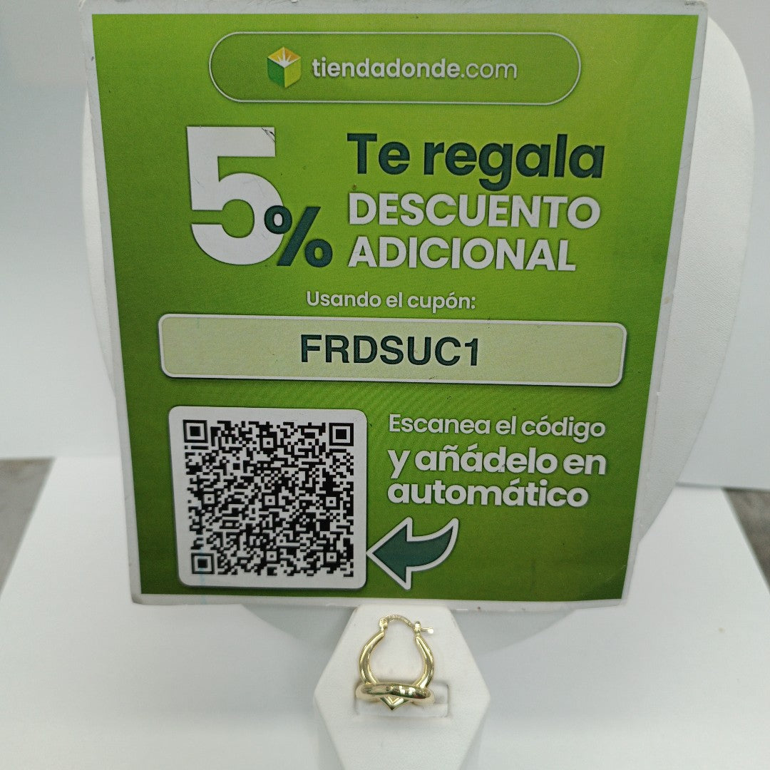 ARETES ARRACADAS 14K 2 GR (NUEVO)