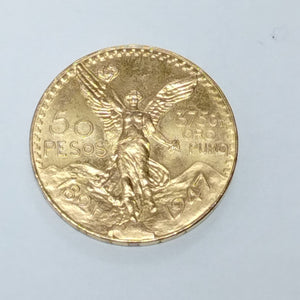 Moneda Centenario Cincuenta Pesos Oro Mexicano 21.6K