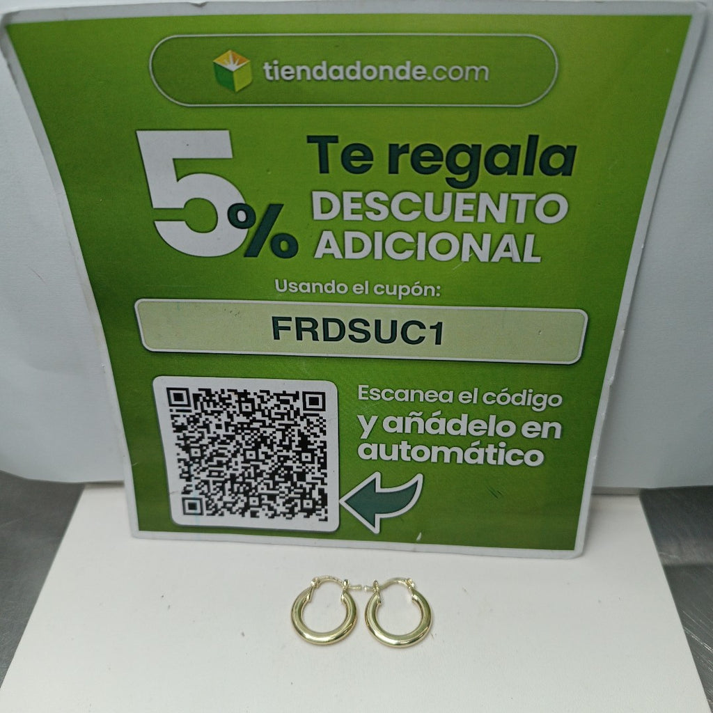 ARETES ARRACADAS 14K 1.5 GR (NUEVO)