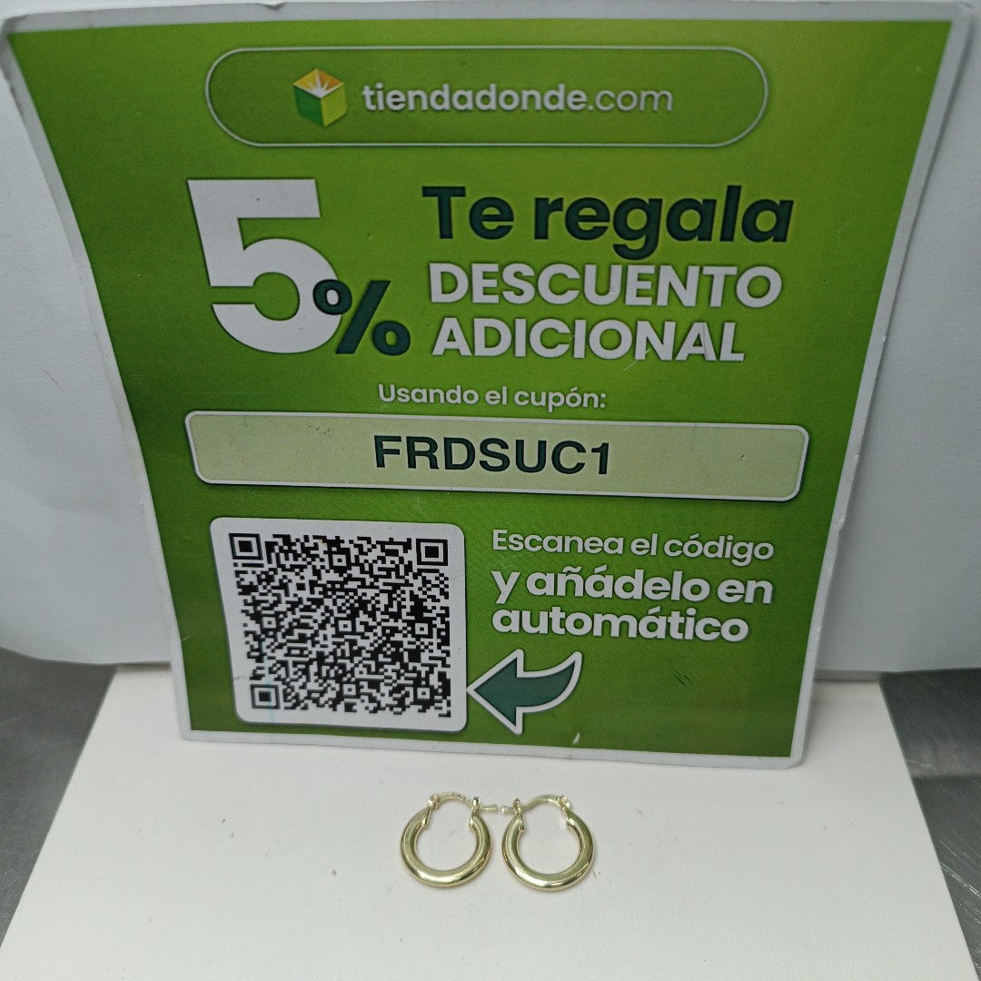 ARETES ARRACADAS 14K 1.5 GR (NUEVO)