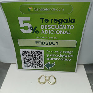 ARETES ARRACADAS 14K 1.5 GR (NUEVO)