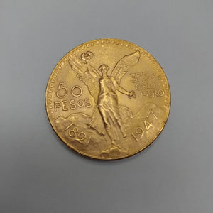 Moneda Centenario Cincuenta Pesos Oro Mexicano 21.6K
