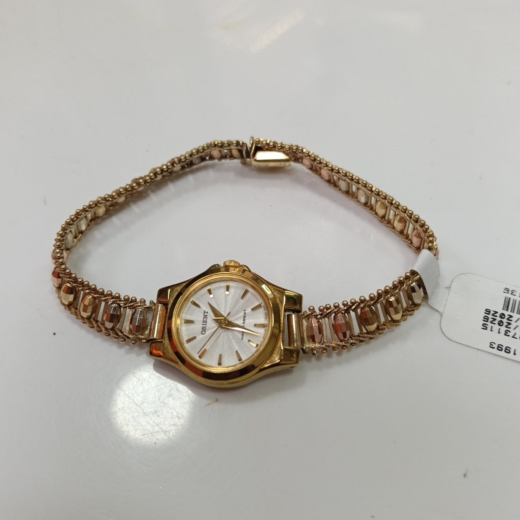RELOJ CAJA ACERO PULSO ORO ORO 10 K 17.6 GRMS (SEMINUEVO)