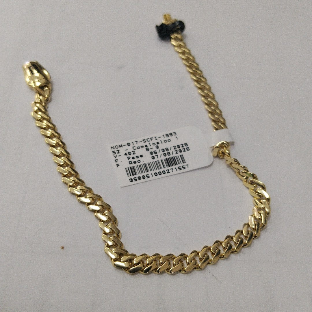 PULSERA CABALLERO MONACO ORO 14K 5.7 (NUEVO)