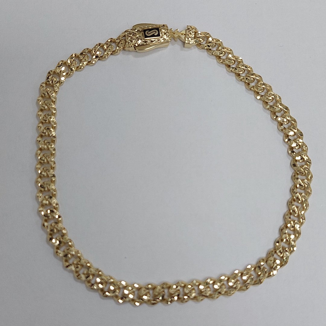PULSERA CABALLERO MONACO ORO 14K 6 (NUEVO)