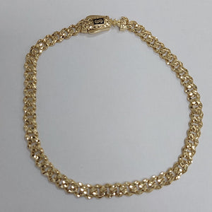 PULSERA CABALLERO MONACO ORO 14K 6 (NUEVO)
