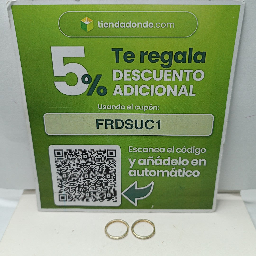 ARETES ARRACADAS C CIRCONIAS 14K 2 GR (NUEVO)