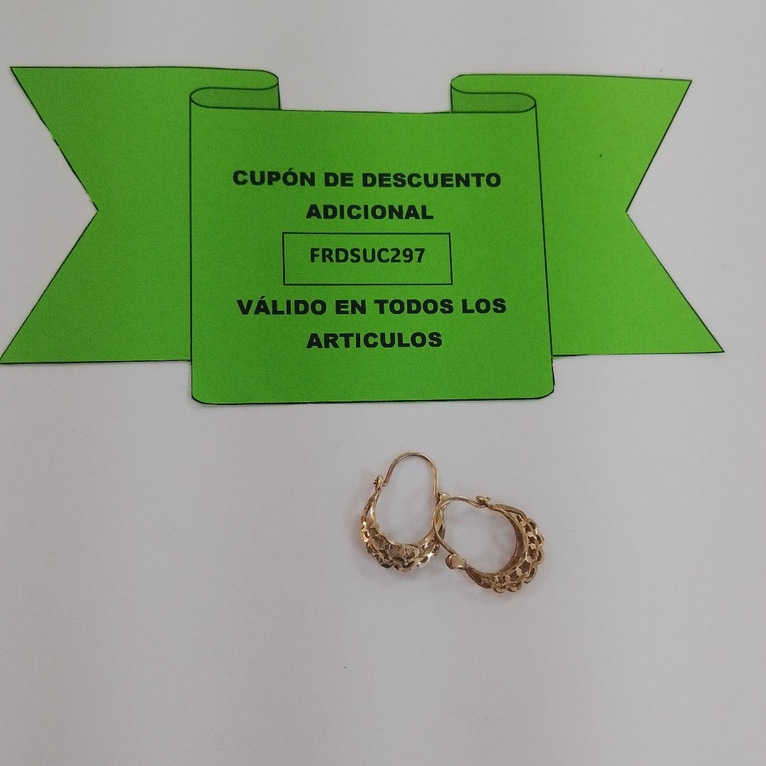 ARRACADAS PAR ORO 10 K 1,50 GRMS (SEMINUEVO)