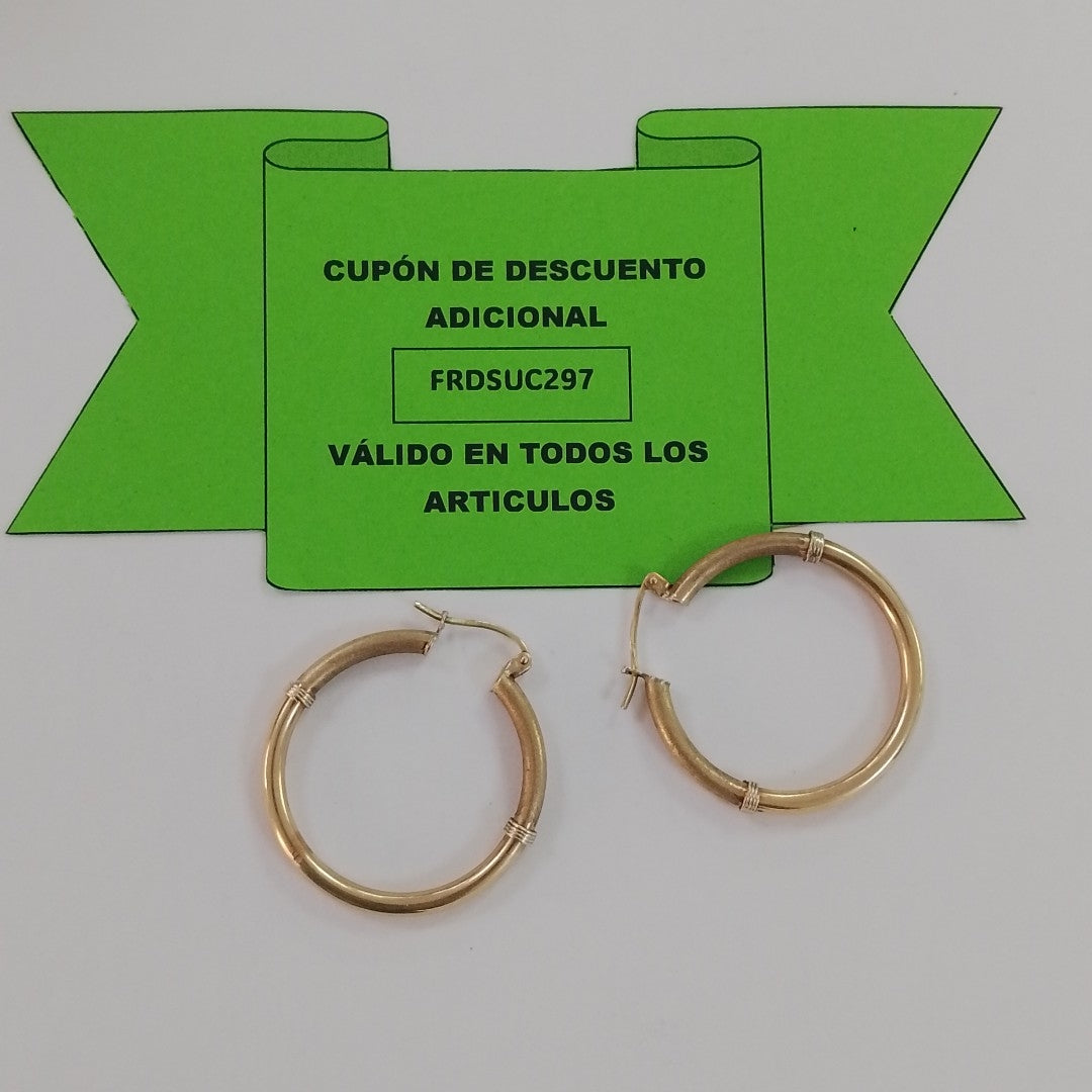 ARRACADAS PAR ORO 10 K 4,80 GRMS (SEMINUEVO)