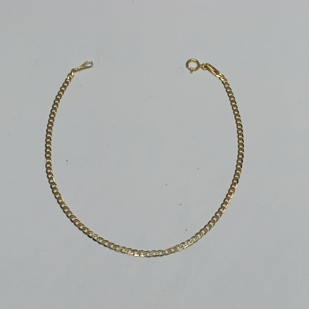 PULSERAS DAMA BARBADA AMARILLA ORO 14K 1.2 (NUEVO)