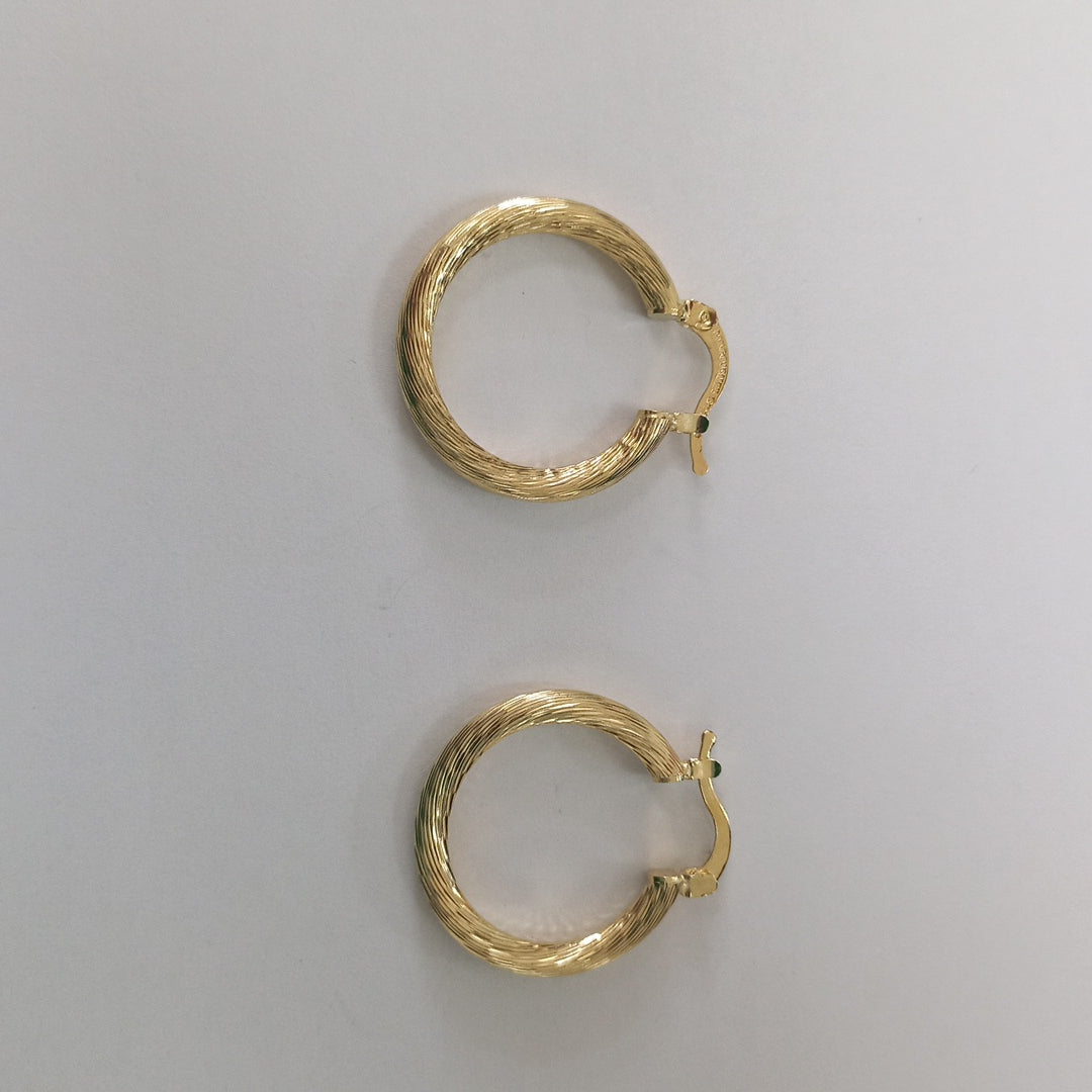 ARETES TEJIDO ARRACADAS ASTRIADAS 14K 2.7 GR (NUEVO)