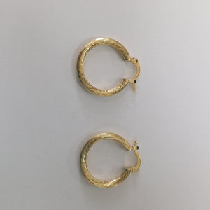 ARETES TEJIDO ARRACADAS ASTRIADAS 14K 2.7 GR (NUEVO)