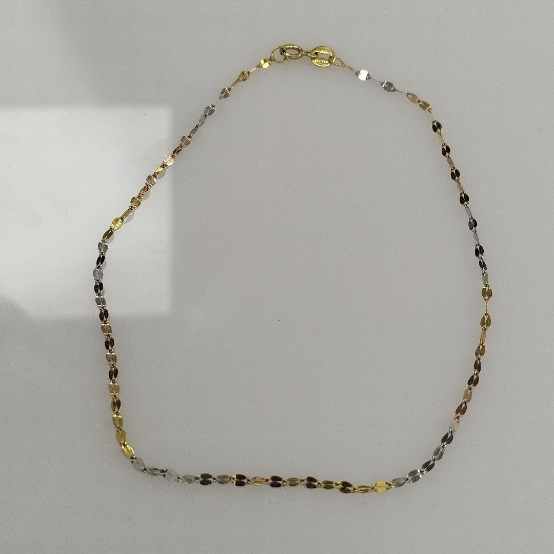 PULSERA ORO COMBINADO 14 K 0,60 GRMS (SEMINUEVO)