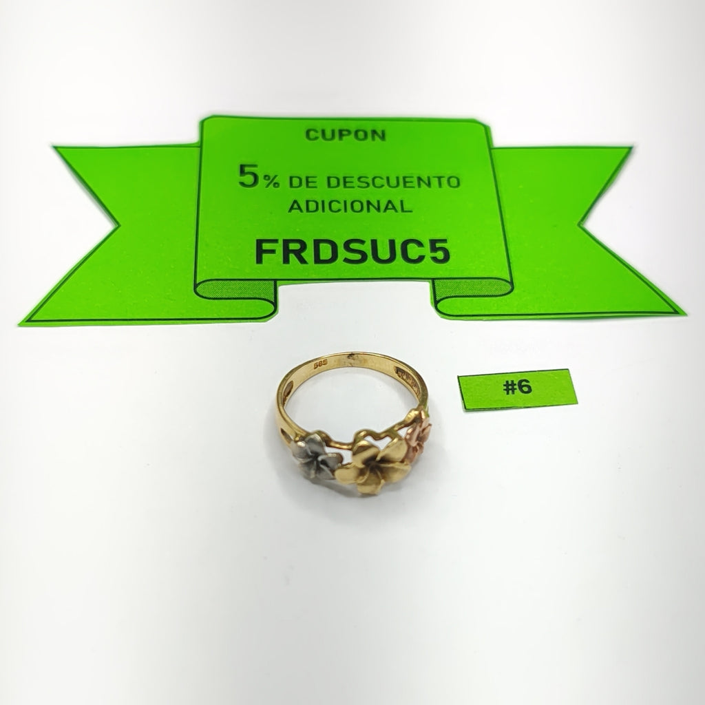 ANILLO ORO 14 K 2.3 GRMS (SEMINUEVO)