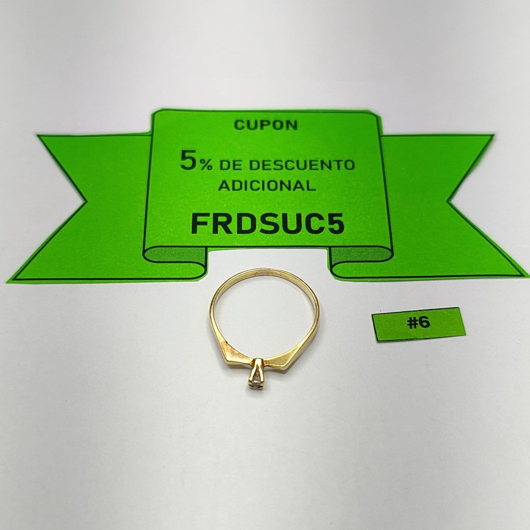 ANILLO ORO 14 K 1.1 GRMS (SEMINUEVO)