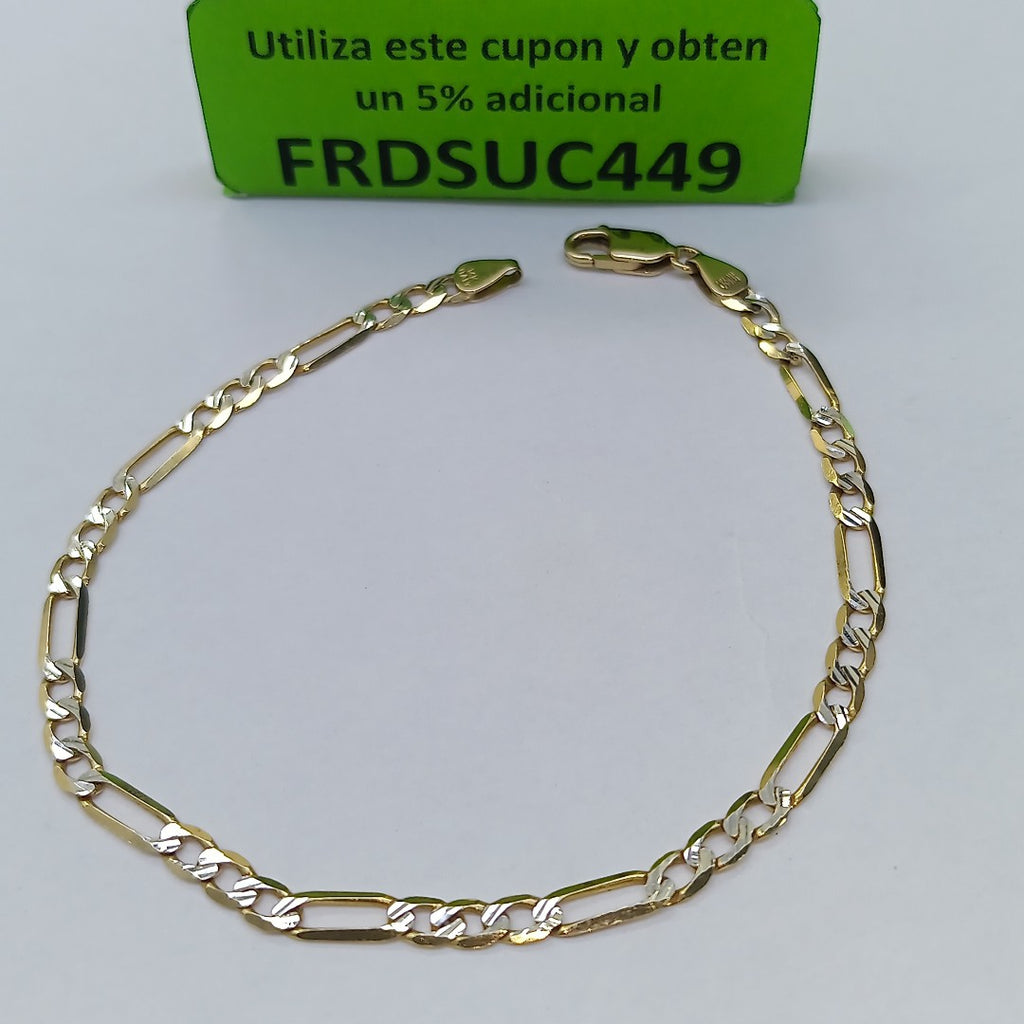 PULSERA ORO, RODIADO 14 K 4.1 GRMS (SEMINUEVO)