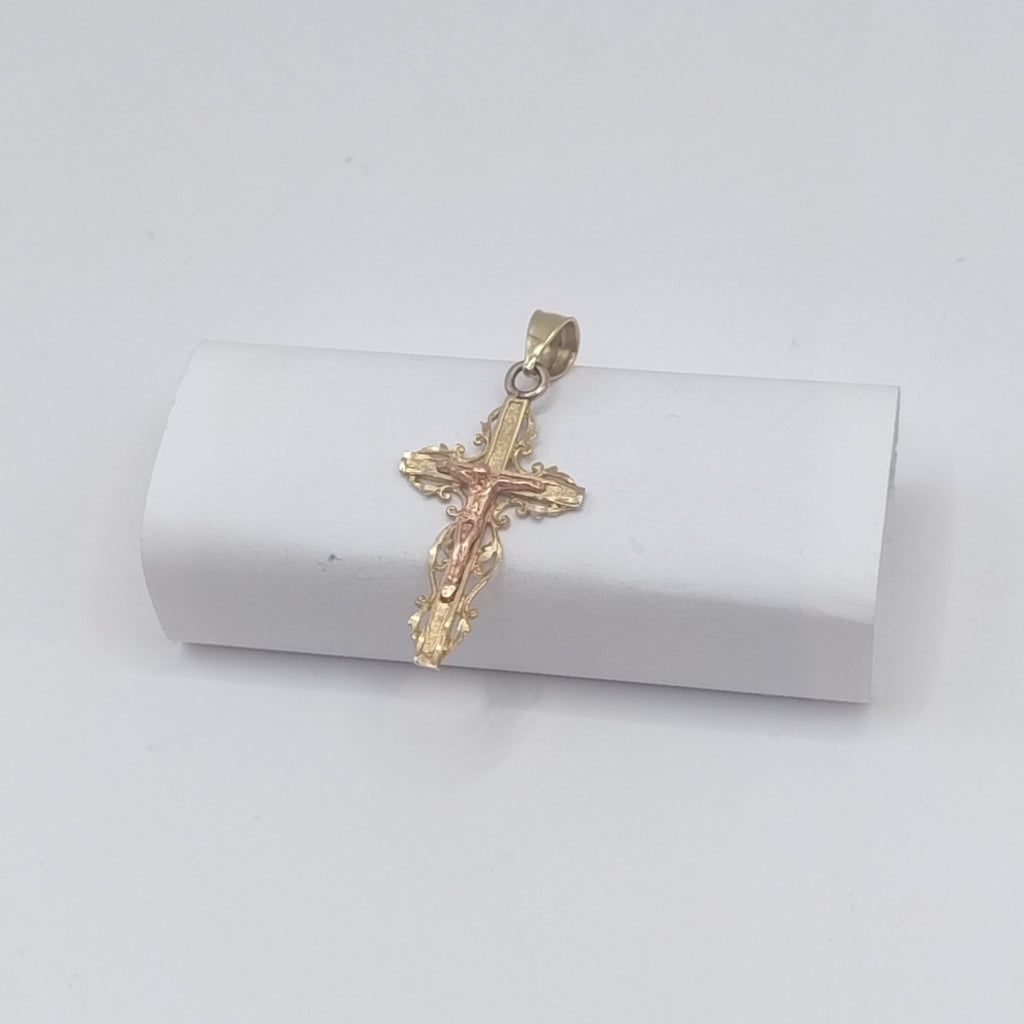 CRUCIFIJO ORO 10 K 1.5 GRMS (SEMINUEVO)