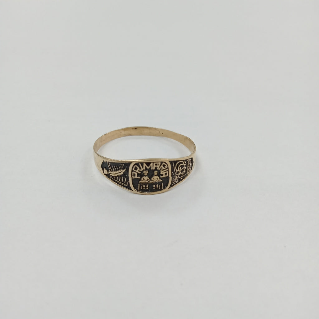 ANILLO DE GRADUACIÓN ORO 10 K 0,90 GRMS (SEMINUEVO)