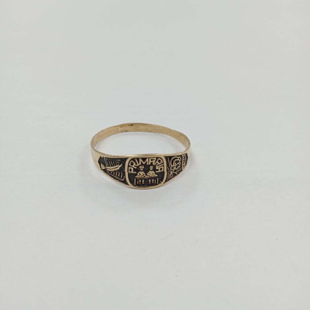 ANILLO DE GRADUACIÓN ORO 10 K 0,90 GRMS (SEMINUEVO)