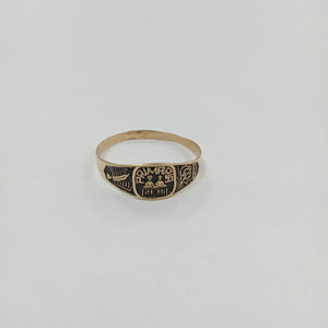 ANILLO DE GRADUACIÓN ORO 10 K 0,90 GRMS (SEMINUEVO)