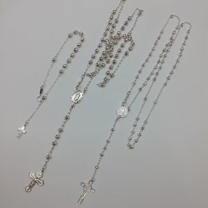 PULSERA, ROSARIO PLATA 21.6 GRMS (SEMINUEVO)
