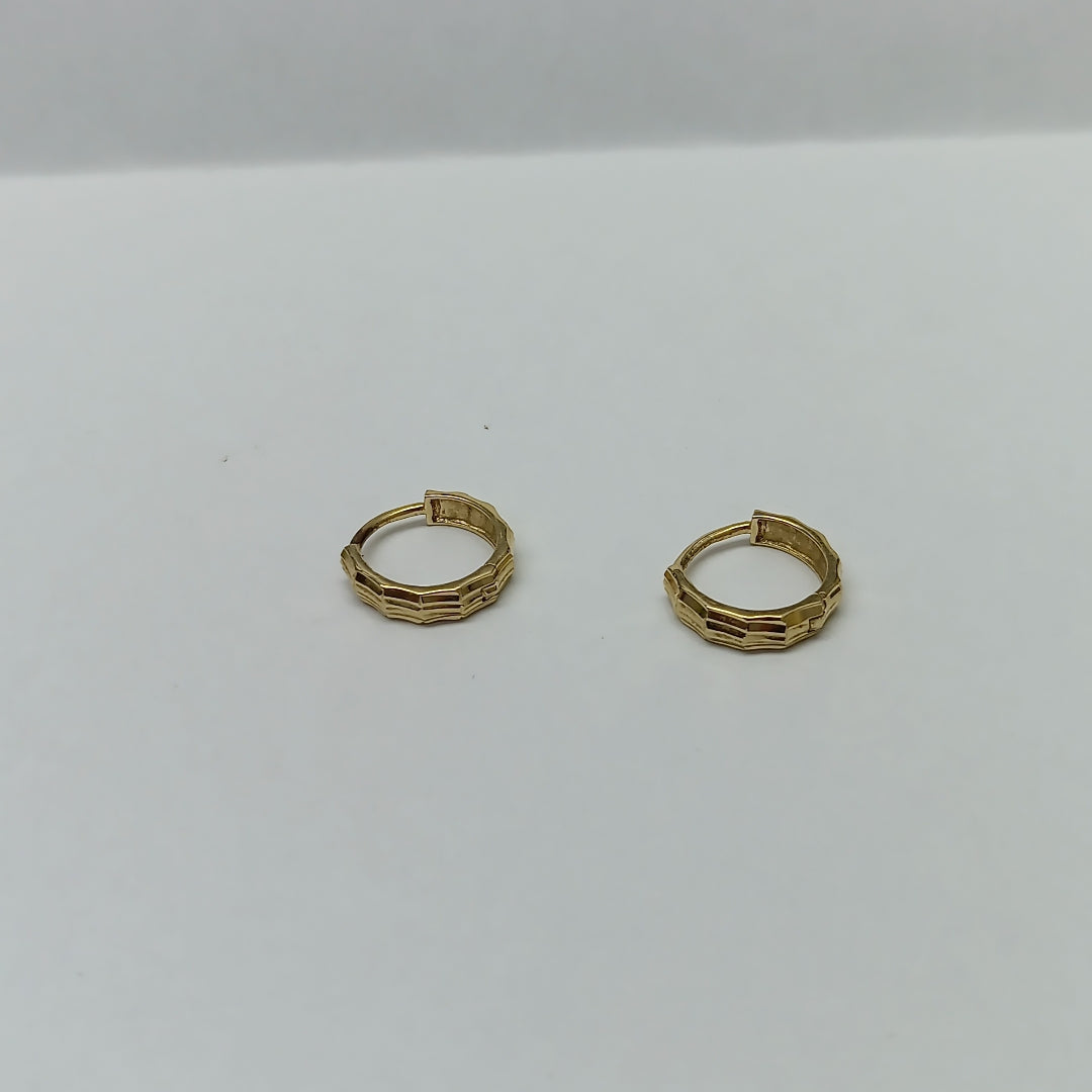ARRACADAS PAR ORO 14 K 1.5 GRMS (SEMINUEVO)