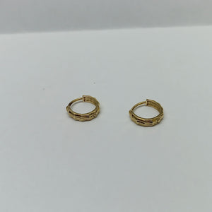 ARRACADAS PAR ORO 14 K 1.5 GRMS (SEMINUEVO)