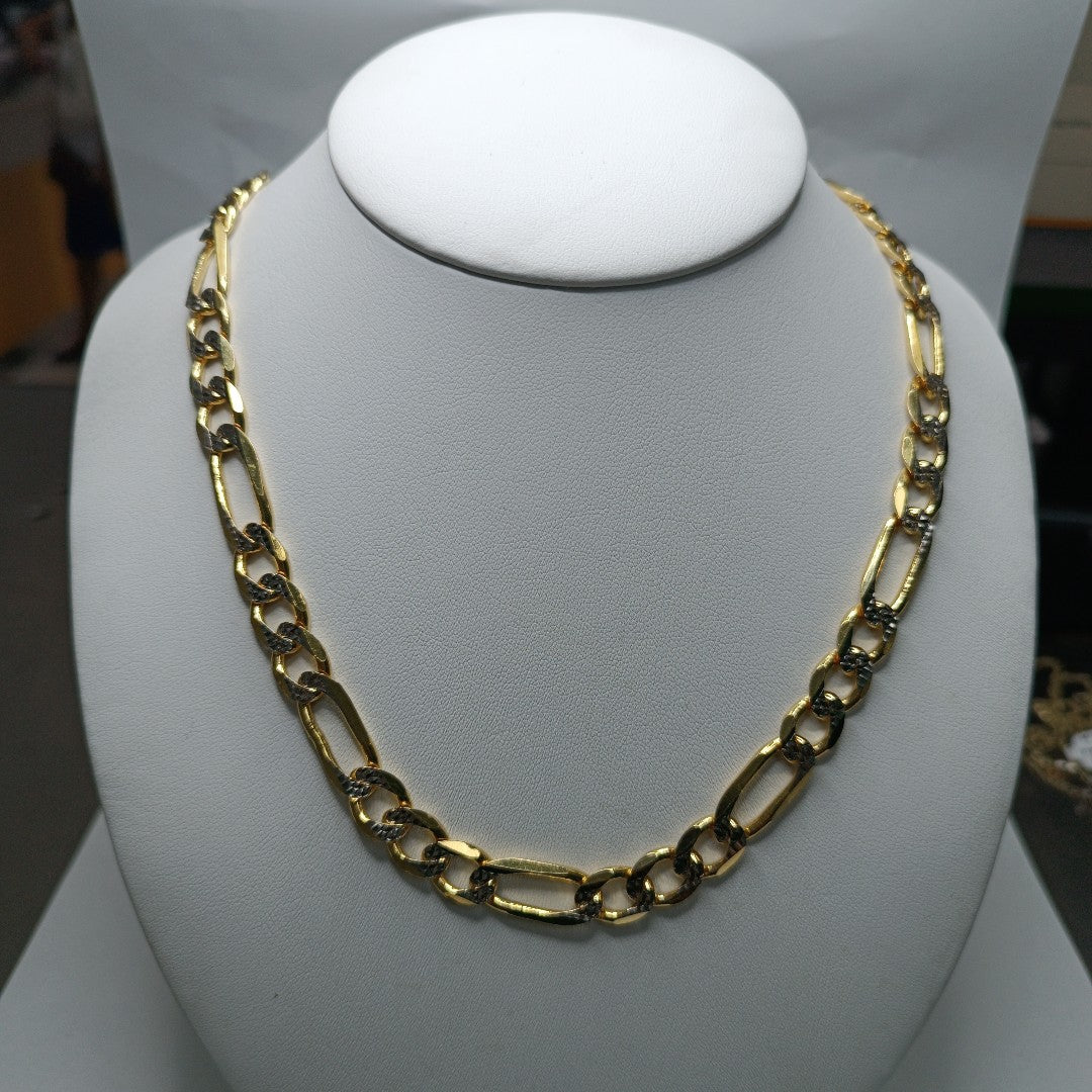 CADENA 3X1 DIAMANTADA 14K 55 CM 76.9 GR (NUEVO)