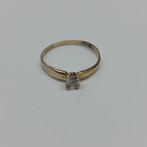 SOLITARIO ORO 14 K 1.7 GRMS (SEMINUEVO)