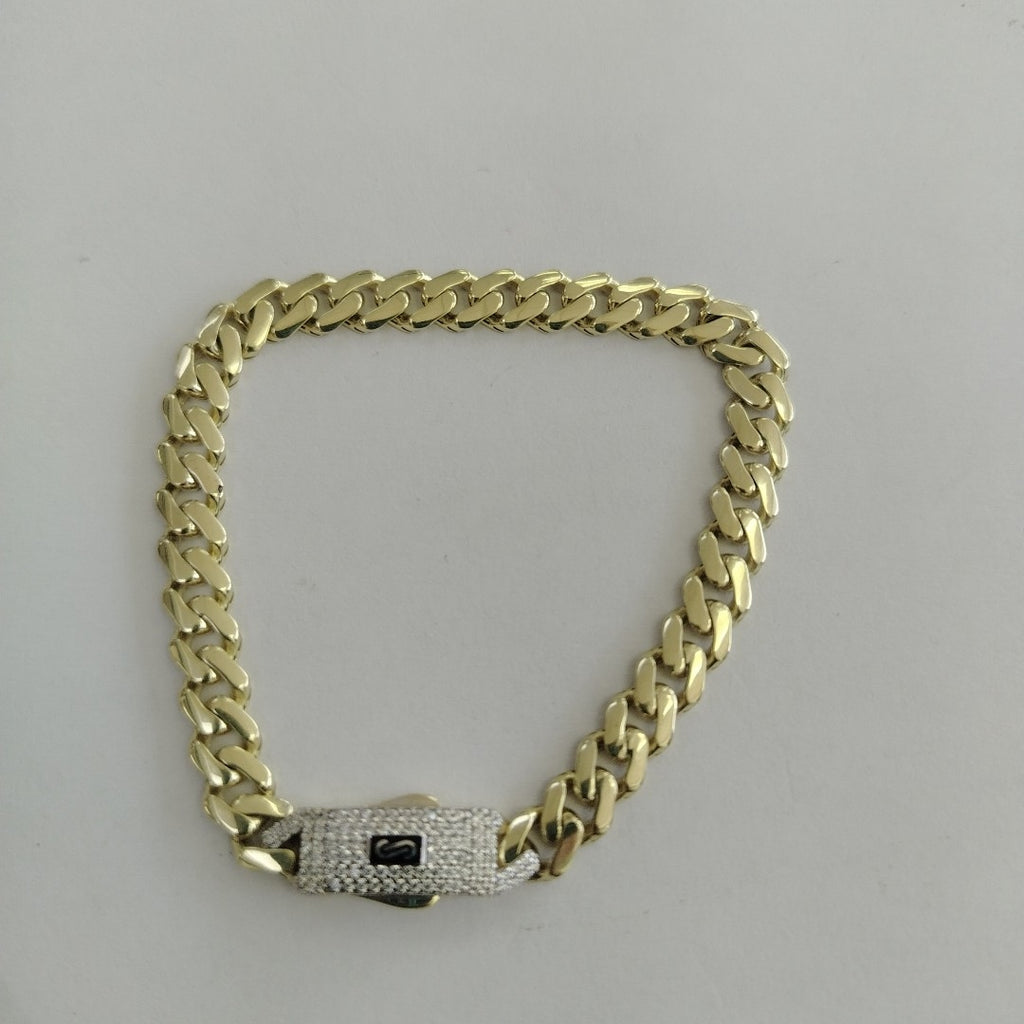 PULSERA MONACO ORO 10K 6.4 (NUEVO)