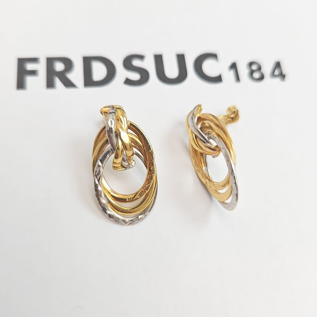 ARETES PAR ORO 14 K 3.7 GRMS (SEMINUEVO)