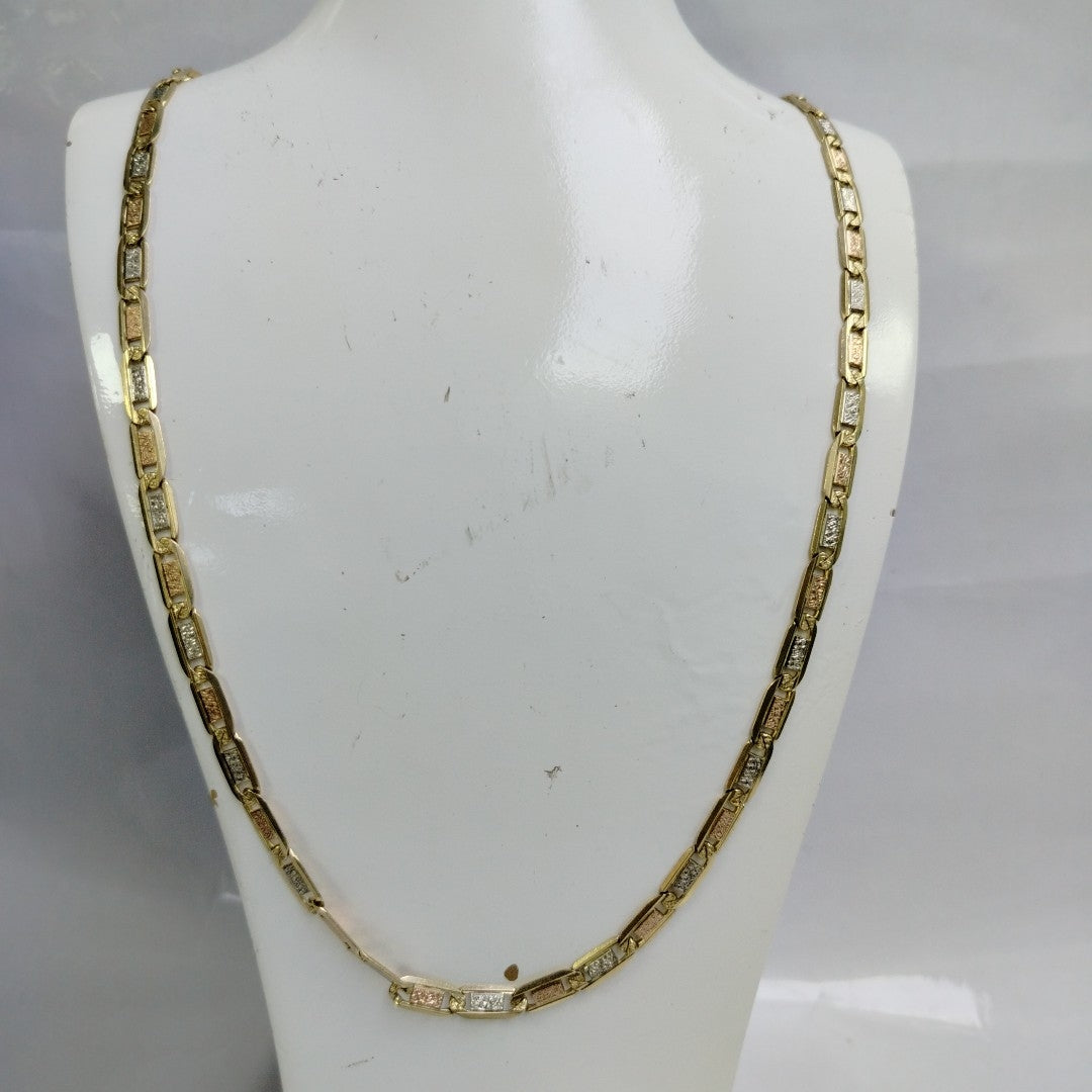 CADENA ORO COMBINADO 14 K 37.1 GRMS (SEMINUEVO)