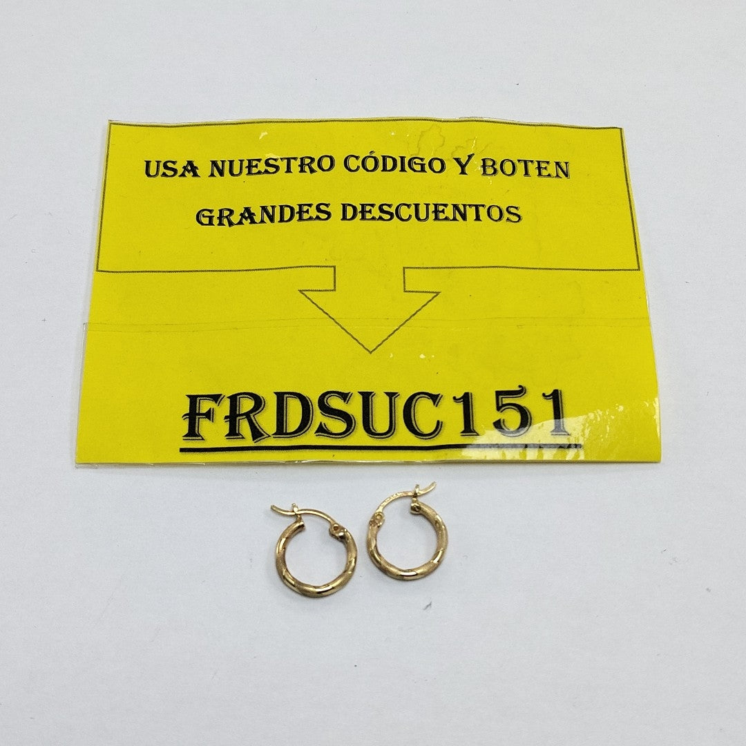 ARRACADAS PAR ORO 14 K 1.6 GRMS (SEMINUEVO)