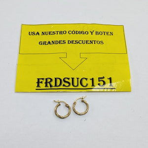 ARRACADAS PAR ORO 14 K 1.6 GRMS (SEMINUEVO)