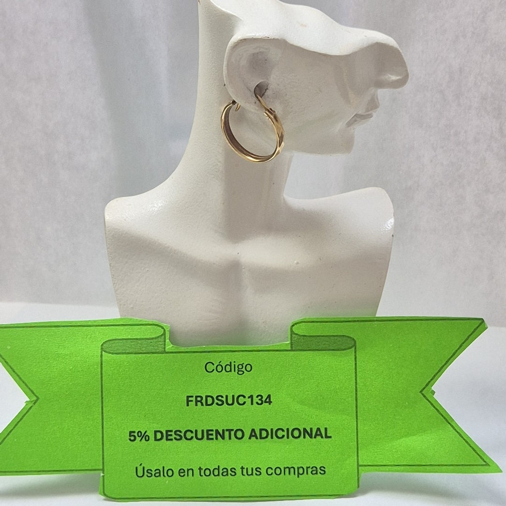 ARRACADAS PAR ORO 10 K 1,70 GRMS (SEMINUEVO)