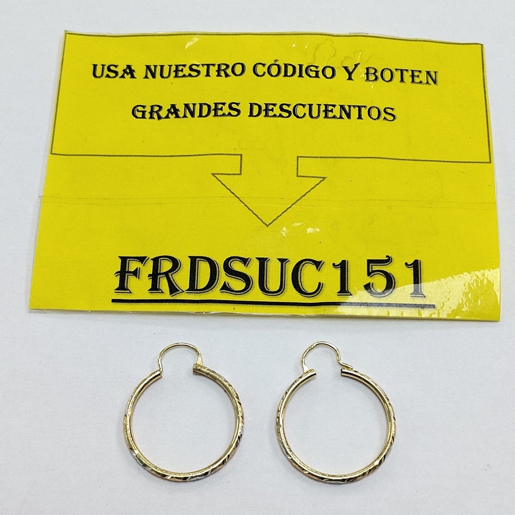 ARRACADAS PAR ORO 14 K 1.9 GRMS (SEMINUEVO)