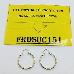 ARRACADAS PAR ORO 14 K 1.9 GRMS (SEMINUEVO)